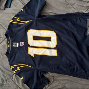 Los Angeles chargers herbert jersey size medium